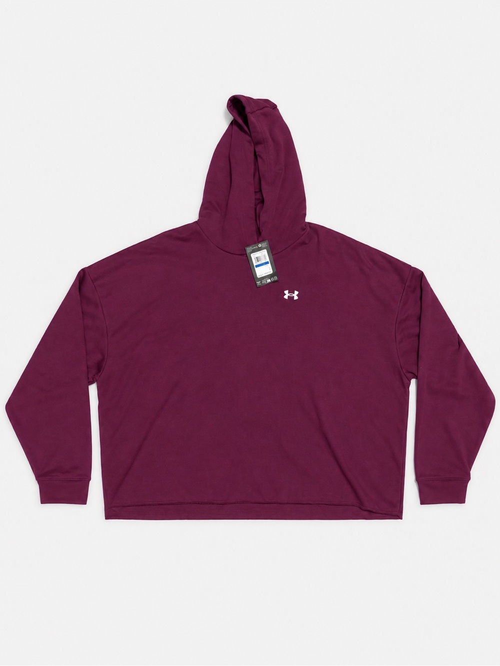 Under Armour Women’s Rival Terry Oversized Hoodie XL Purple NEW